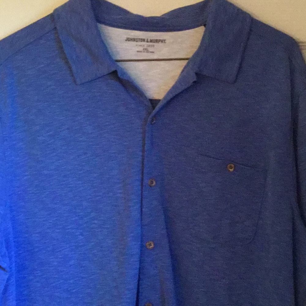 XXL JOHNSTON & MURPHY blue button down